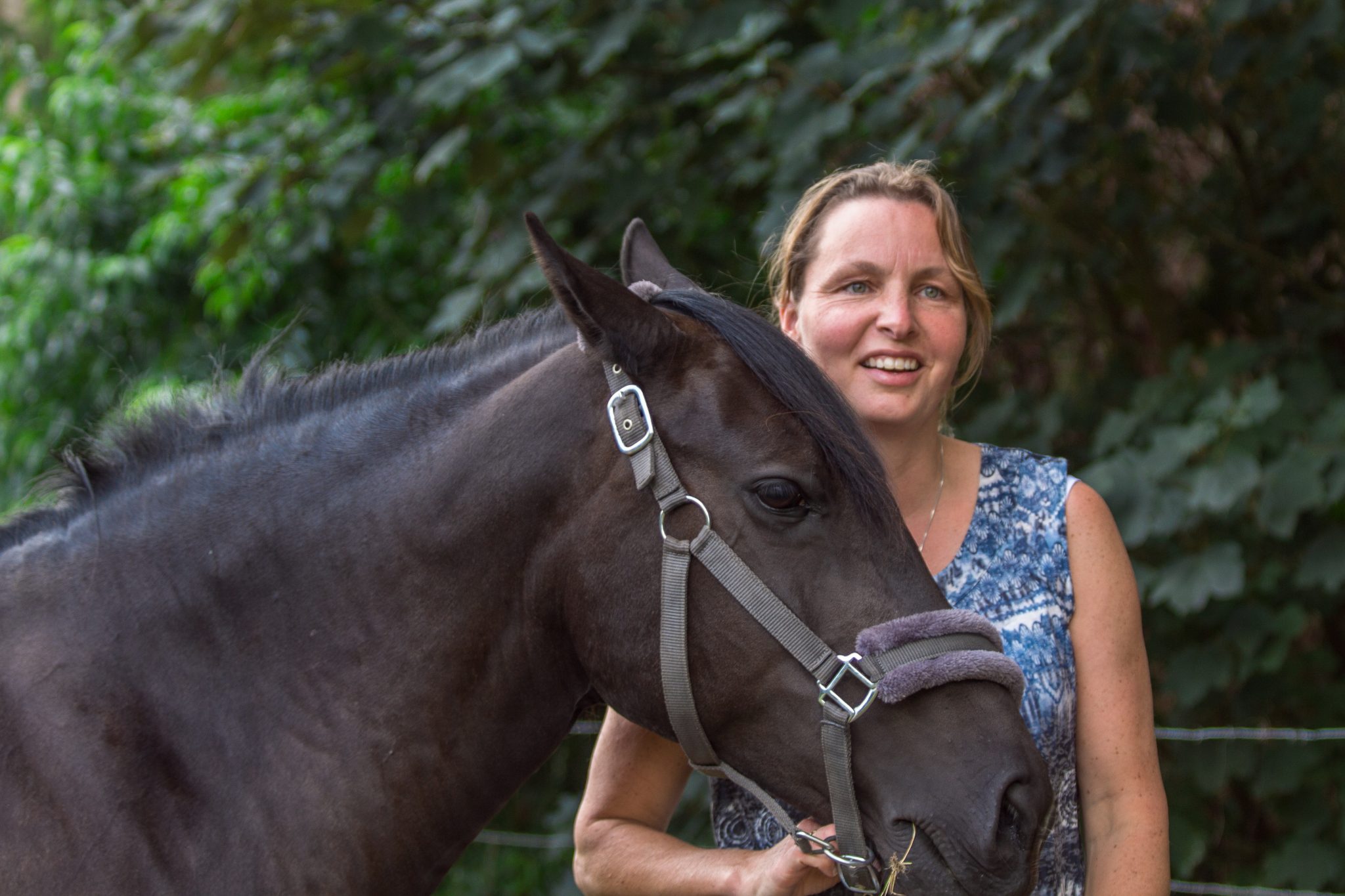 Carola met paard